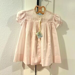 NWT vintage Feltman Brothers hand embroidered baby dress